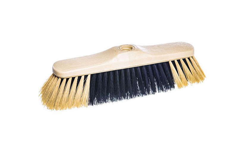 Plastic unvarnished broom 28 cm